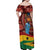 Panafest Family Matching Off Shoulder Maxi Dress and Hawaiian Shirt Ghana Tropical African Pattern - Wonder Print Shop