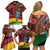 Panafest Family Matching Off Shoulder Short Dress and Hawaiian Shirt Ghana Tropical African Pattern - Wonder Print Shop