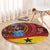 Panafest Round Carpet Ghana Tropical African Pattern