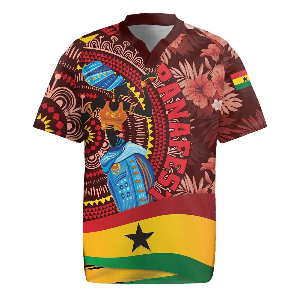 Panafest Rugby Jersey Ghana Tropical African Pattern - Wonder Print Shop