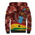 Panafest Sherpa Hoodie Ghana Tropical African Pattern - Wonder Print Shop