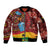 Panafest Sleeve Zip Bomber Jacket Ghana Tropical African Pattern - Wonder Print Shop