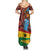 Panafest Summer Maxi Dress Ghana Tropical African Pattern - Wonder Print Shop