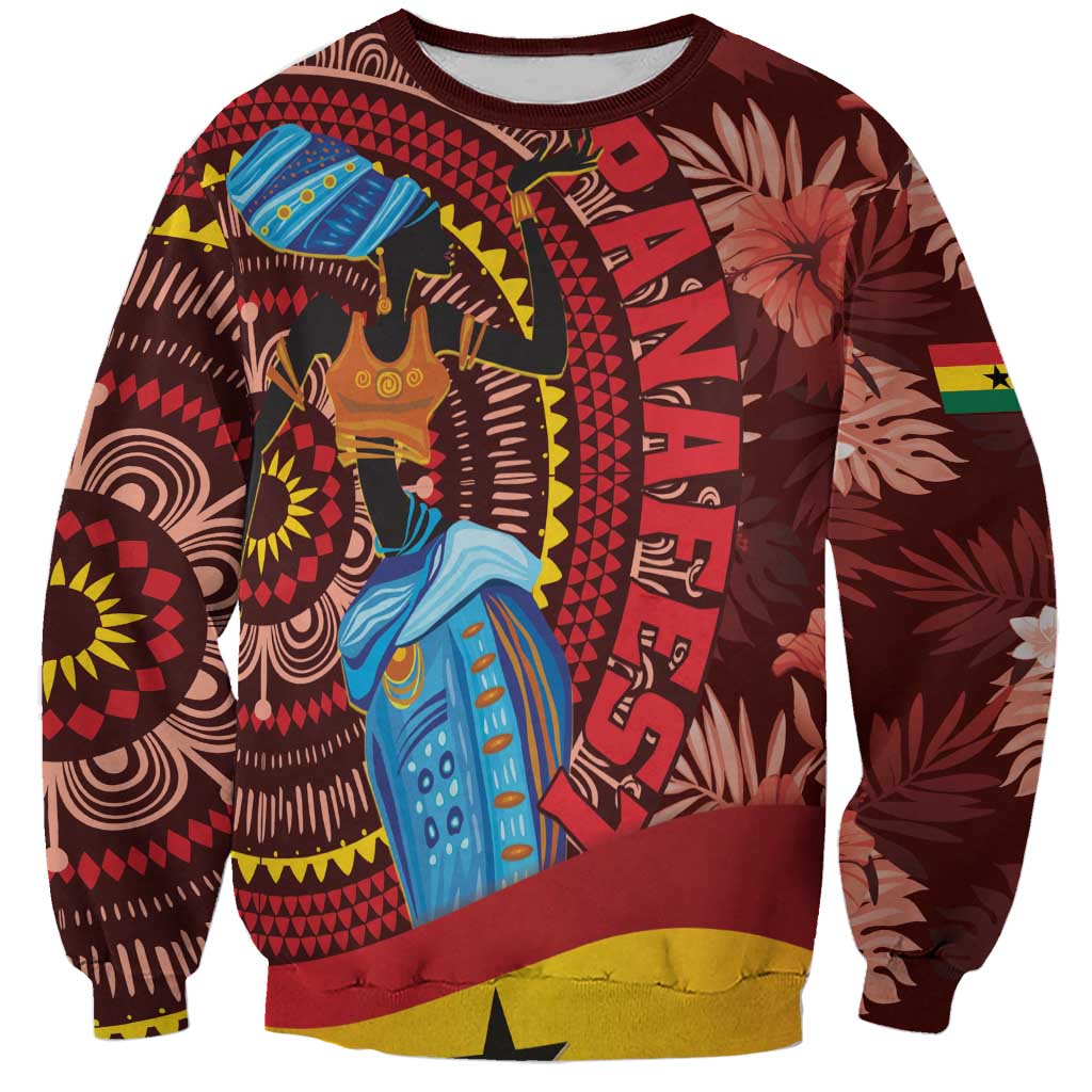 Panafest Sweatshirt Ghana Tropical African Pattern - Wonder Print Shop