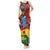 Panafest Tank Maxi Dress Ghana Tropical African Pattern - Wonder Print Shop