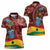 Panafest Women Polo Shirt Ghana Tropical African Pattern - Wonder Print Shop