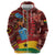 Panafest Zip Hoodie Ghana Tropical African Pattern - Wonder Print Shop