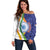 India Independence Day Off Shoulder Sweater Mandala Paisley Floral - Wonder Print Shop