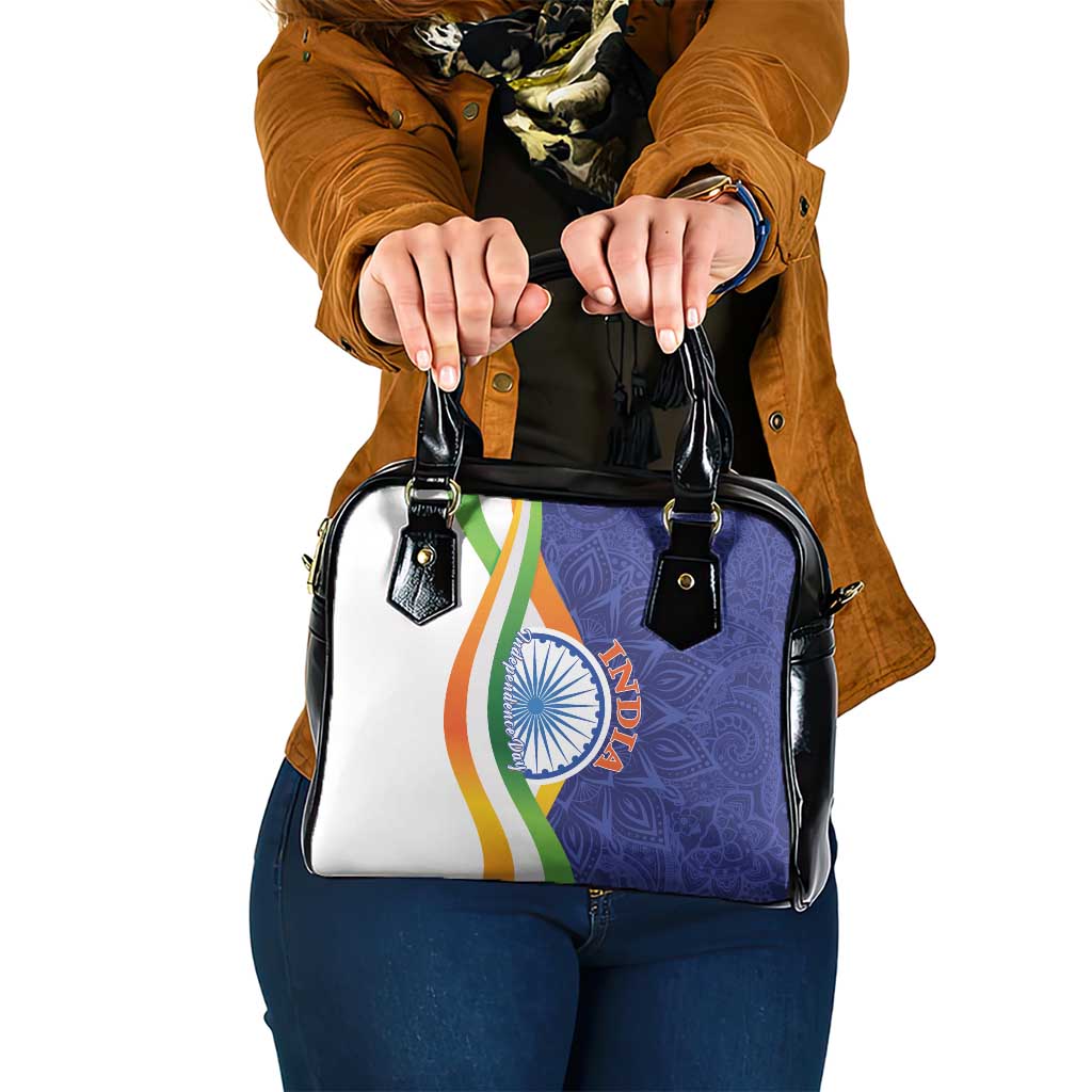 India Independence Day Shoulder Handbag Mandala Paisley Floral