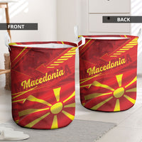 Macedonia Laundry Basket Flag Color Inspired