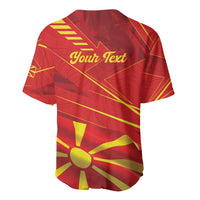Personalised Macedonia Baseball Jersey Flag Color Inspired