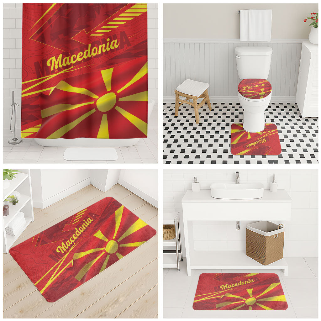 Macedonia Bathroom Set Flag Color Inspired