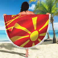 Macedonia Beach Blanket Flag Color Inspired