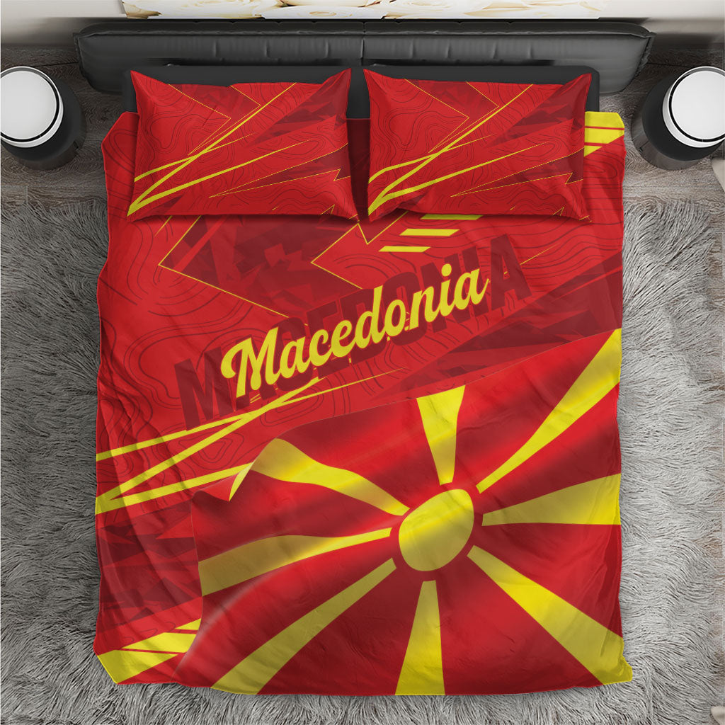 Macedonia Bedding Set Flag Color Inspired