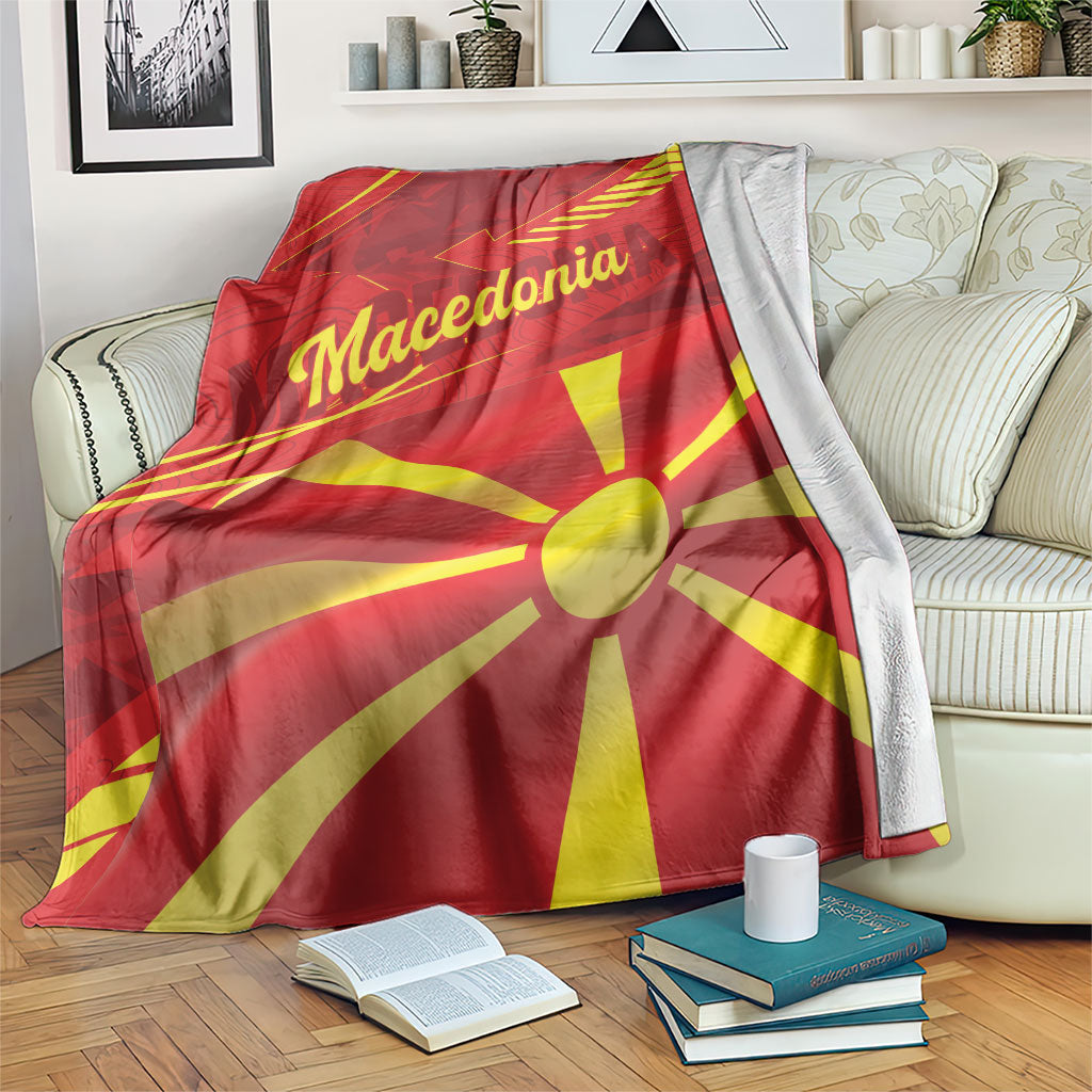 Macedonia Blanket Flag Color Inspired