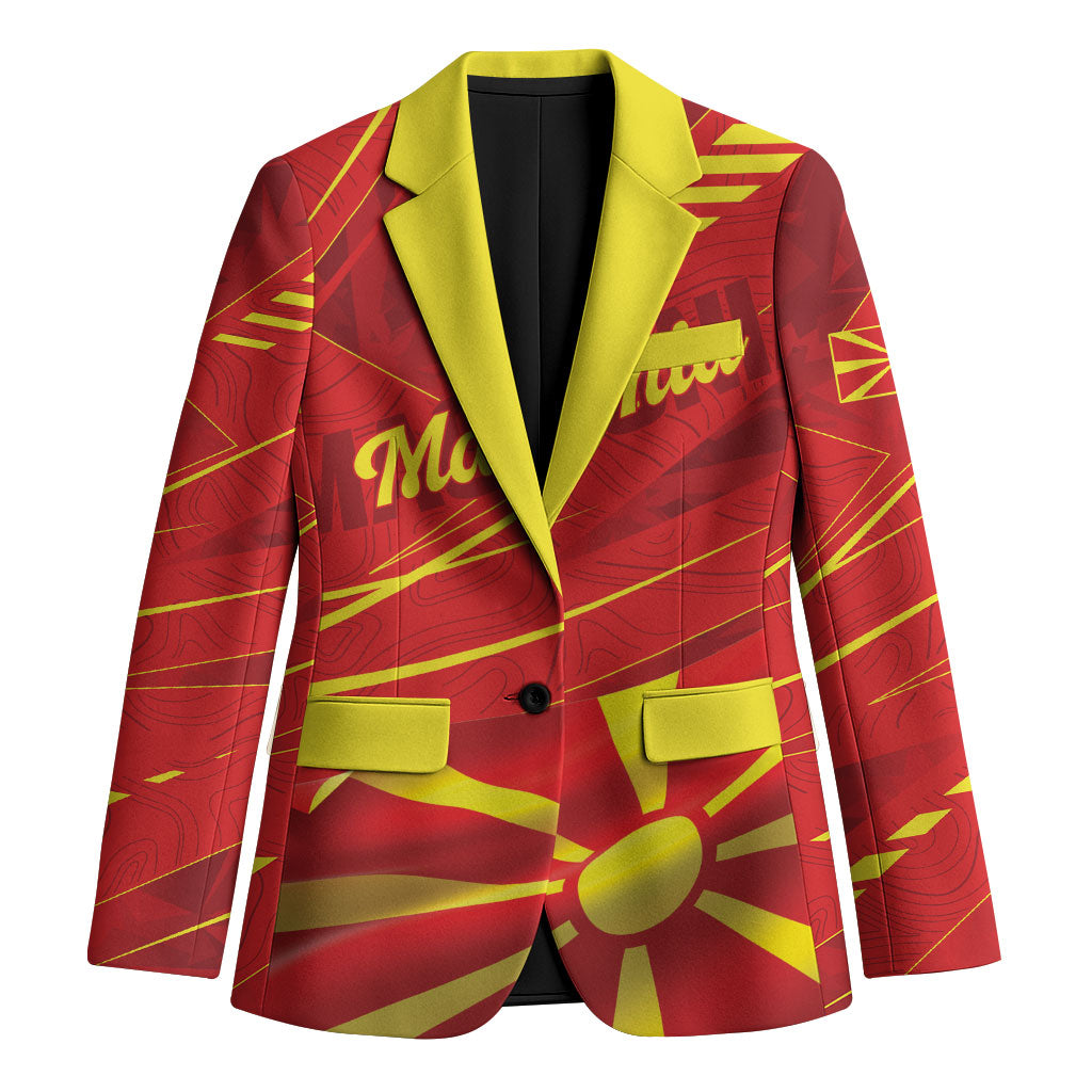 Personalised Macedonia Blazer Flag Color Inspired