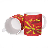 Personalised Macedonia Ceramic Mug Flag Color Inspired