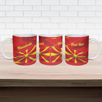 Personalised Macedonia Ceramic Mug Flag Color Inspired