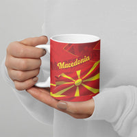 Personalised Macedonia Ceramic Mug Flag Color Inspired