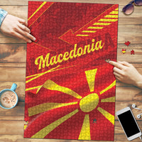 Macedonia Puzzle Flag Color Inspired