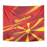 Macedonia Tapestry Flag Color Inspired