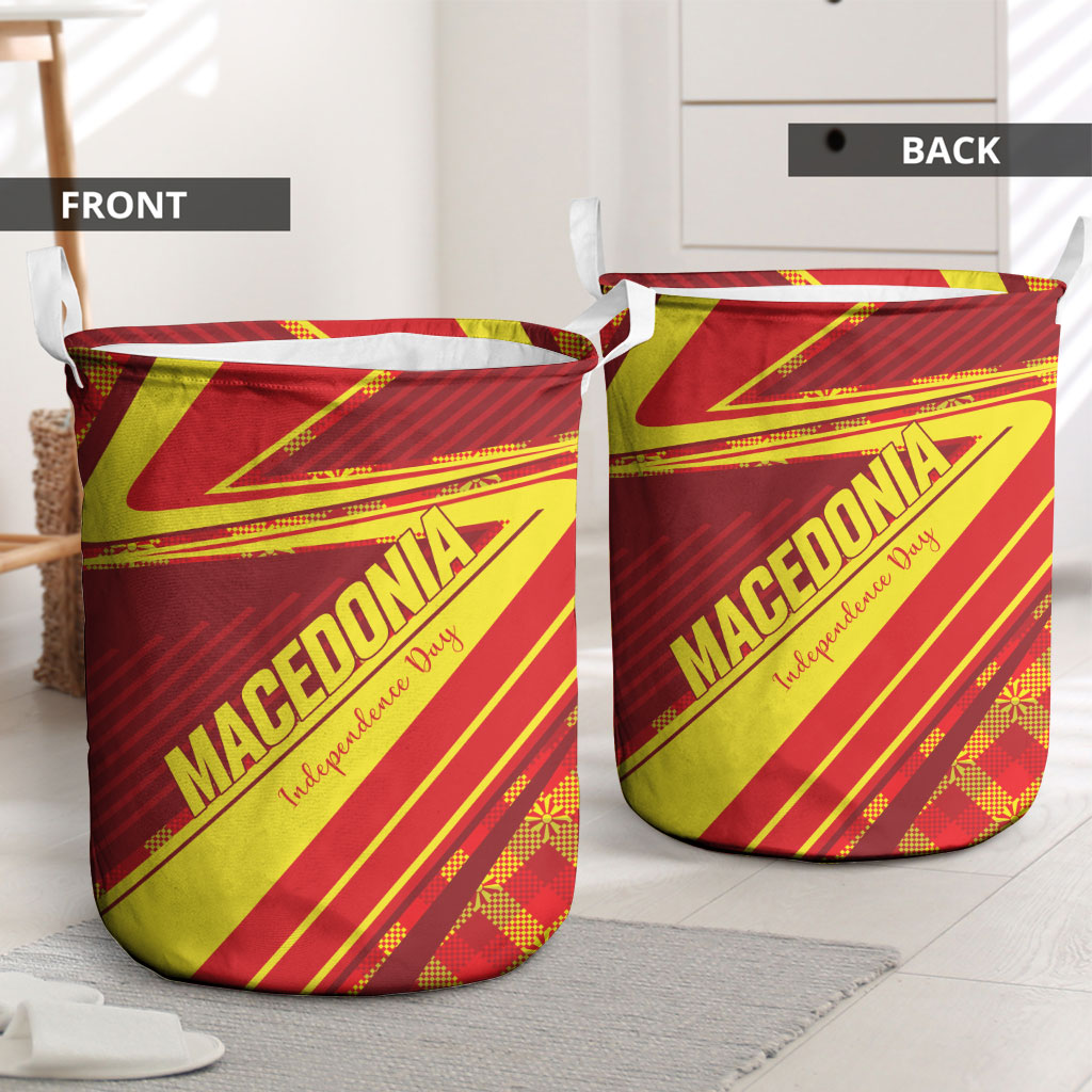Macedonia Independence Day Laundry Basket 8 September 1991