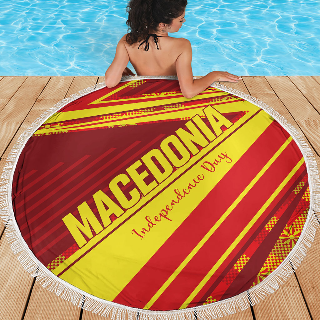 Macedonia Independence Day Beach Blanket 8 September 1991