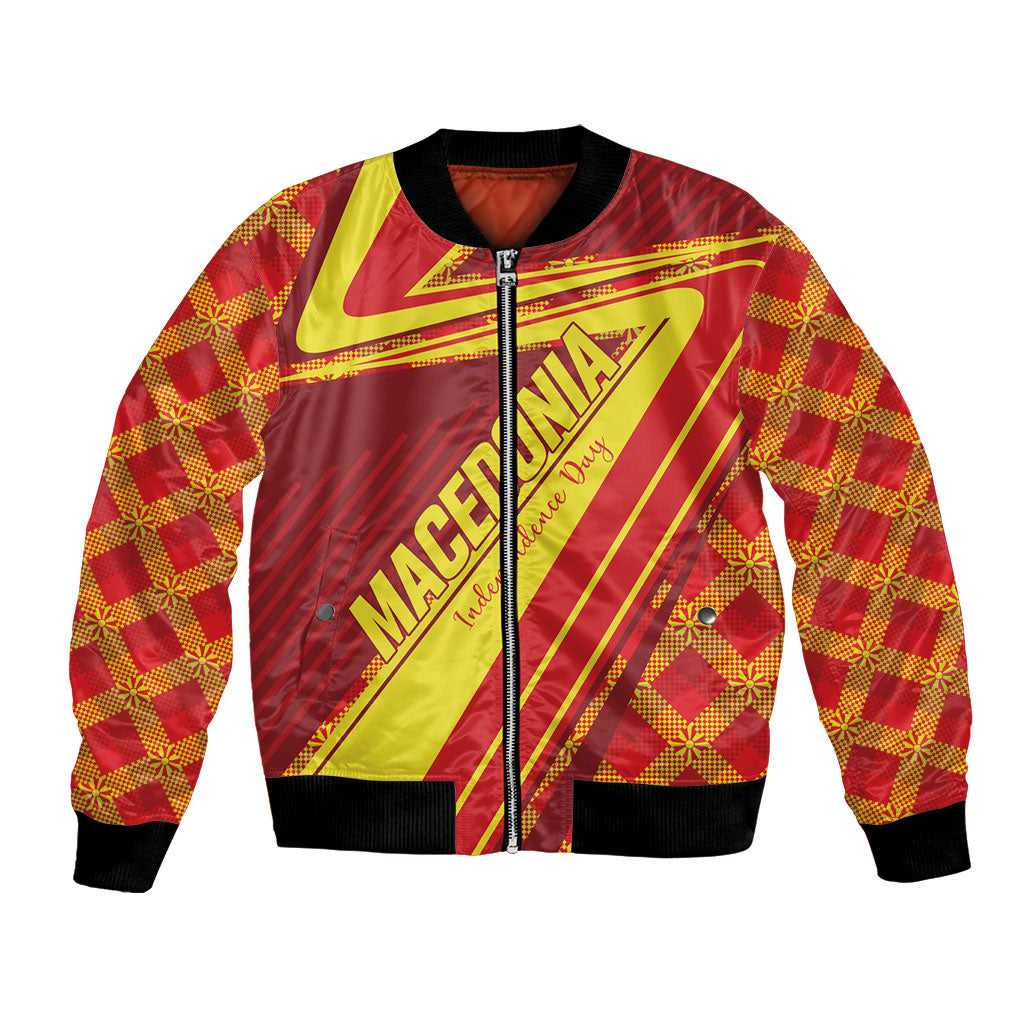 Personalised Macedonia Independence Day Bomber Jacket 8 September 1991