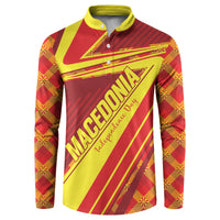 Personalised Macedonia Independence Day Button Sweatshirt 8 September 1991