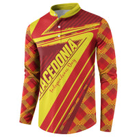 Personalised Macedonia Independence Day Button Sweatshirt 8 September 1991