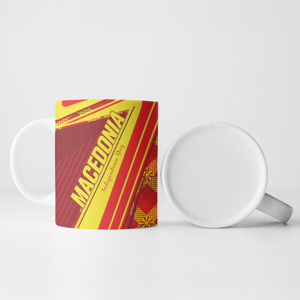 Personalised Macedonia Independence Day Ceramic Mug 8 September 1991