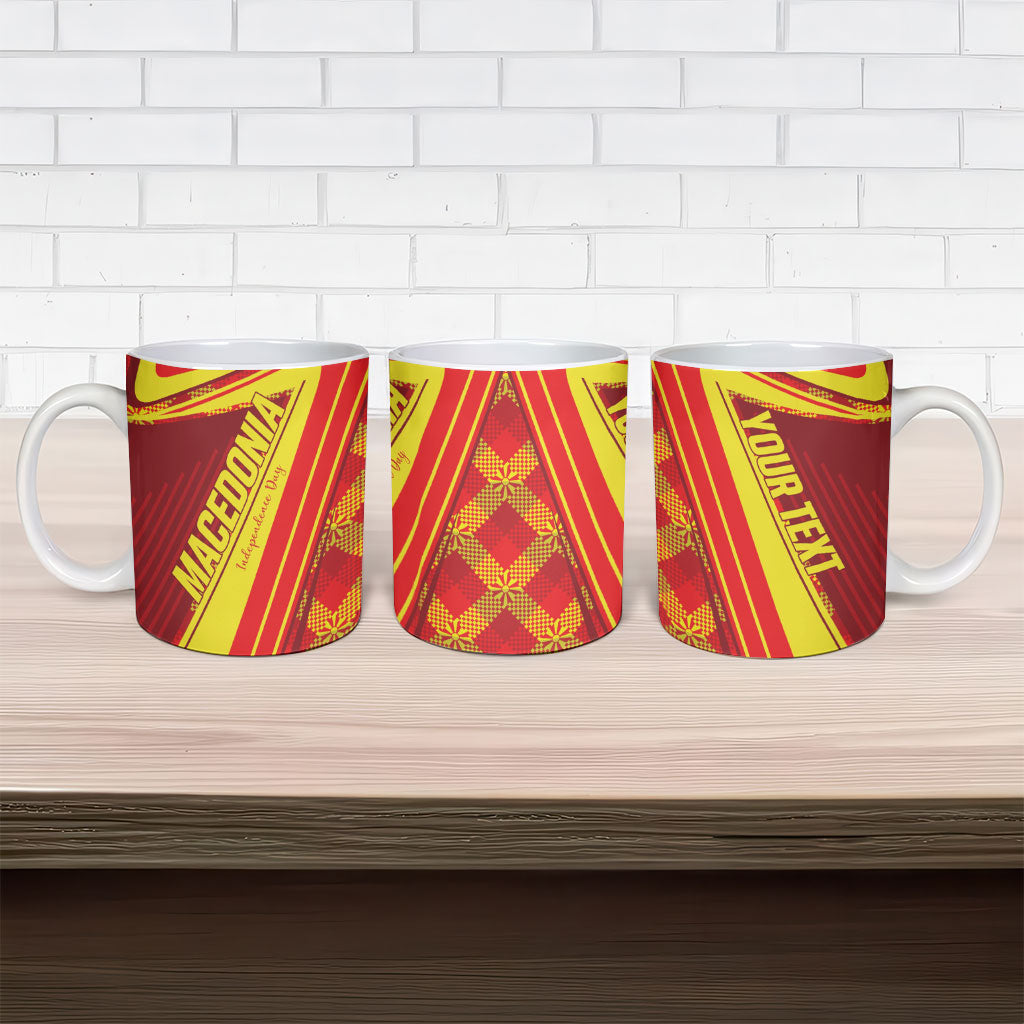 Personalised Macedonia Independence Day Ceramic Mug 8 September 1991