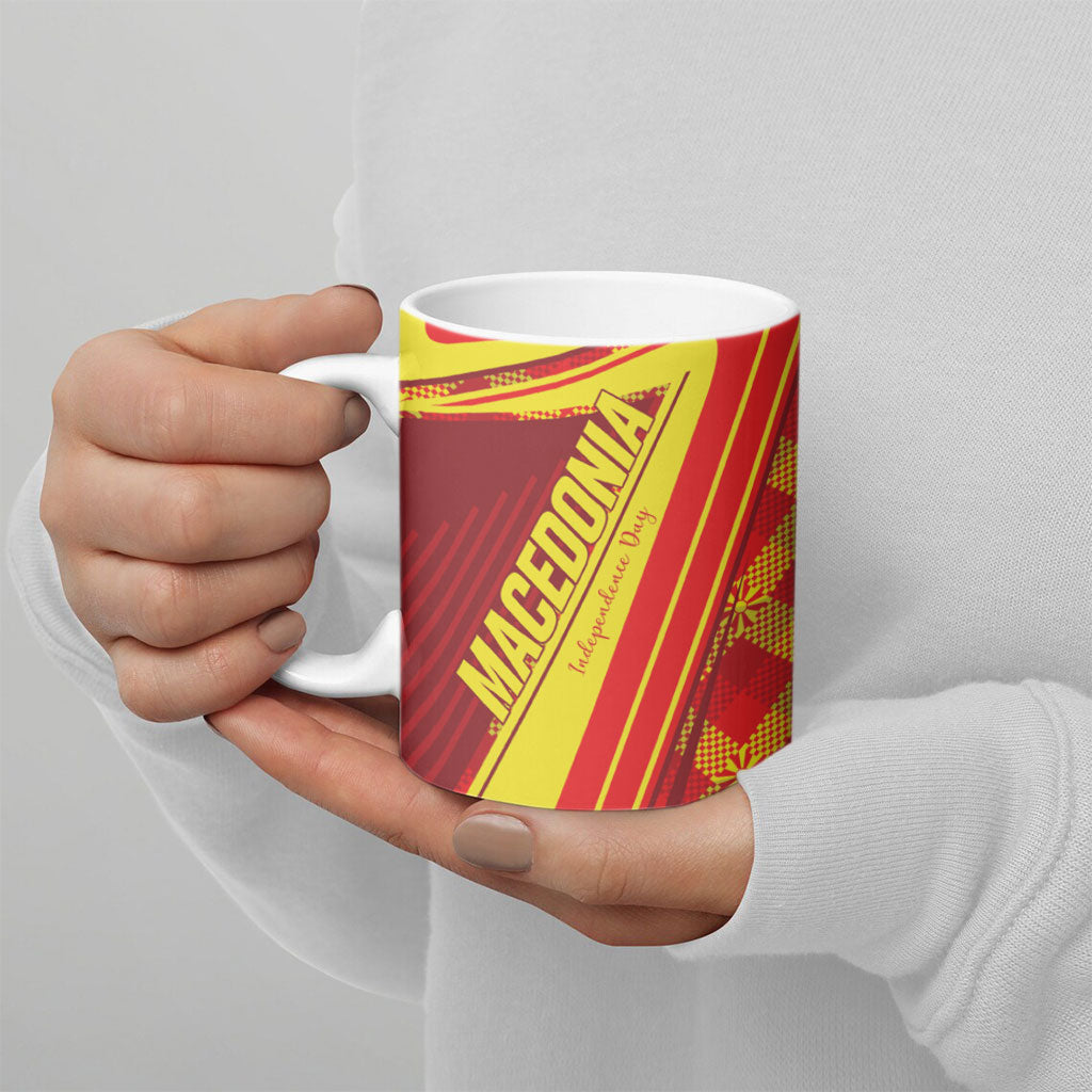 Personalised Macedonia Independence Day Ceramic Mug 8 September 1991