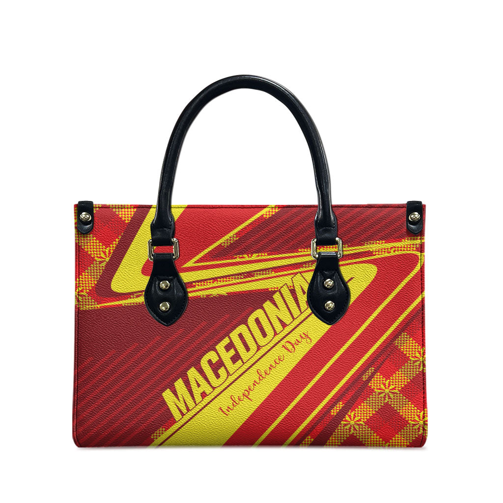 Macedonia Independence Day Leather Bag 8 September 1991