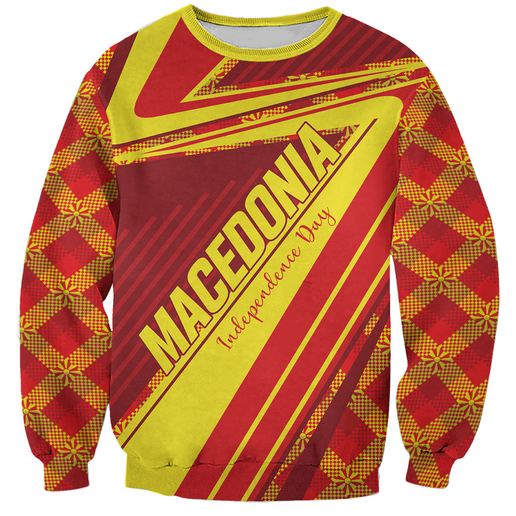 Personalised Macedonia Independence Day Sweatshirt 8 September 1991