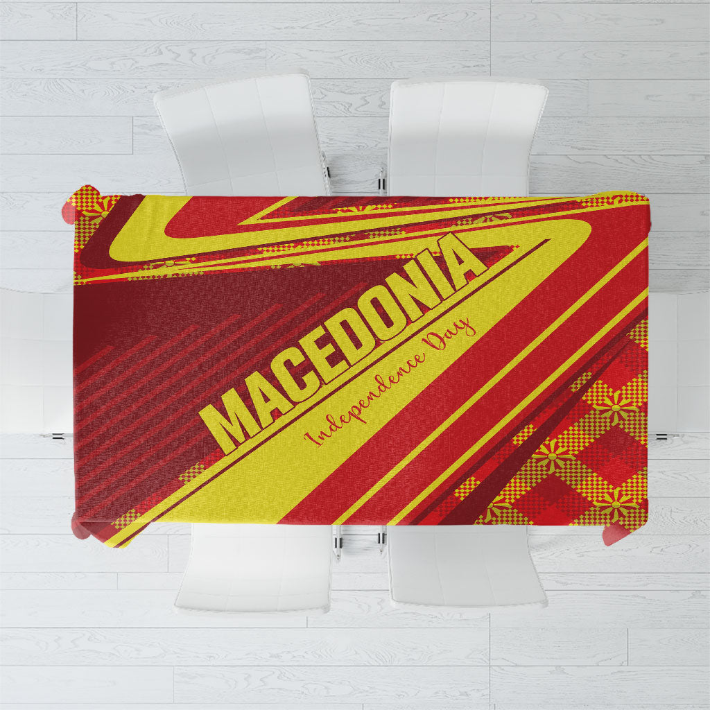 Macedonia Independence Day Tablecloth 8 September 1991