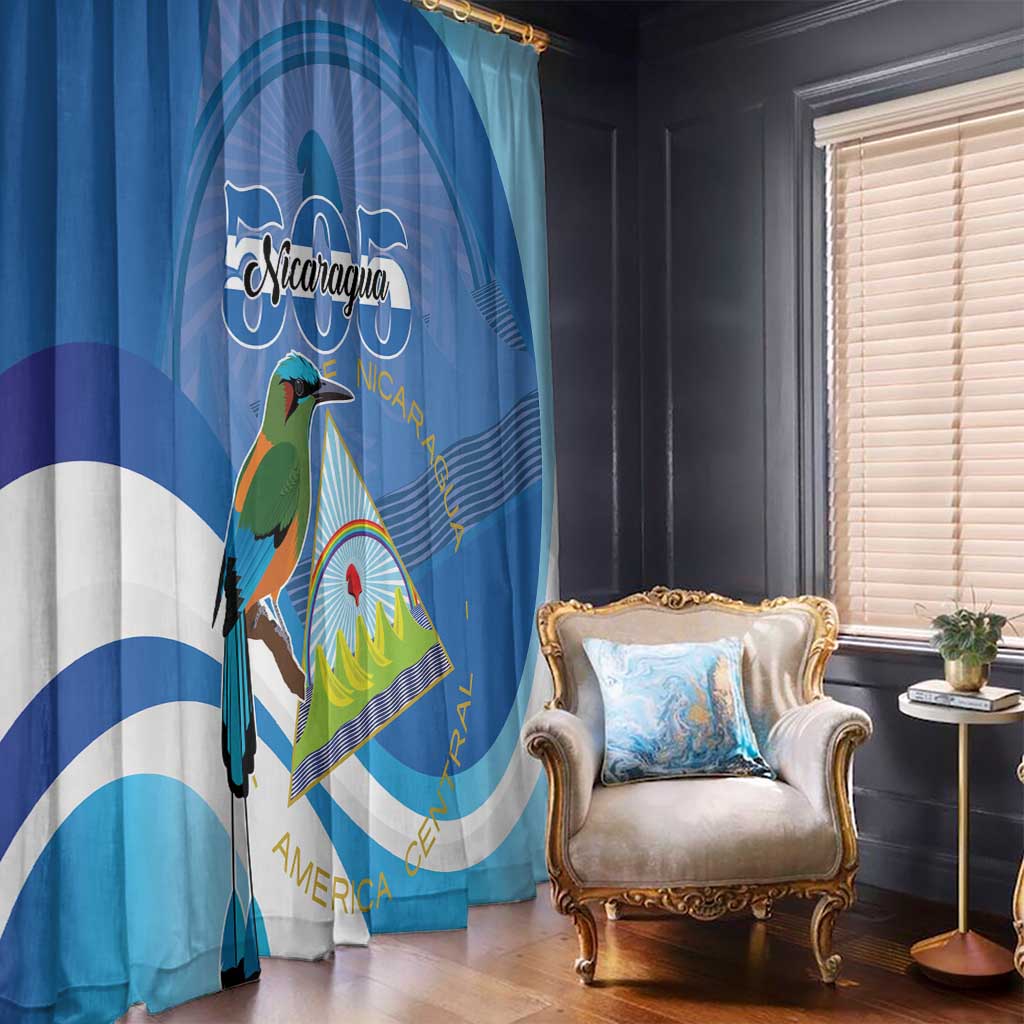 Nicaragua 505 Guardabarranco Window Curtain En Dios confiamos - Wonder Print Shop