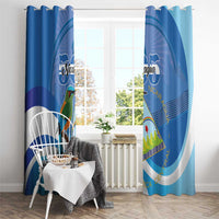 Nicaragua 505 Guardabarranco Window Curtain En Dios confiamos - Wonder Print Shop
