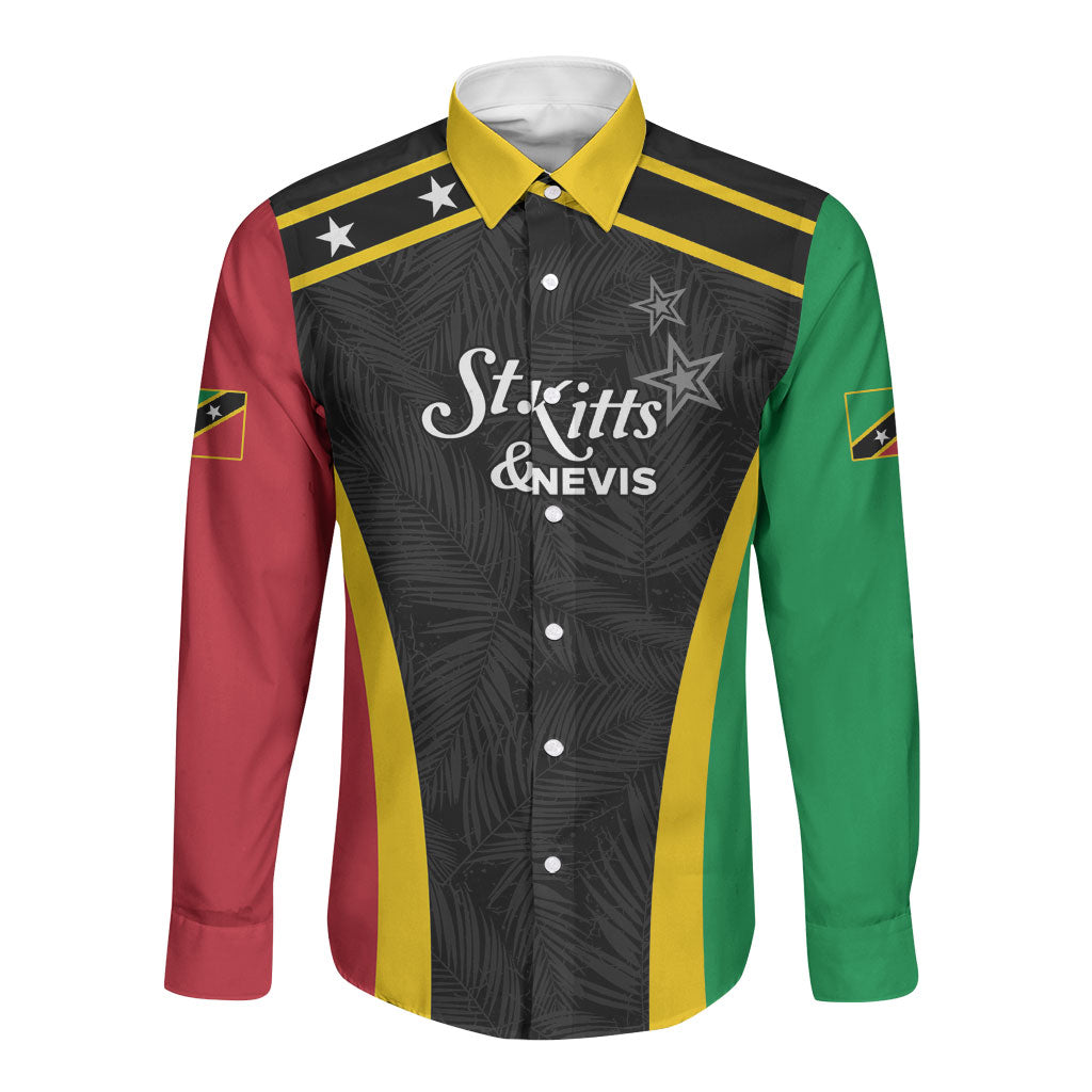 Custom St Kitts and Nevis 2026 Patriots Cricket Long Sleeve Button Shirt Patriots Roar Louder