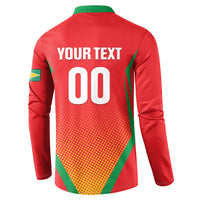 Custom Guyana 2026 Amazon Warriors Cricket Button Sweatshirt Go Champions