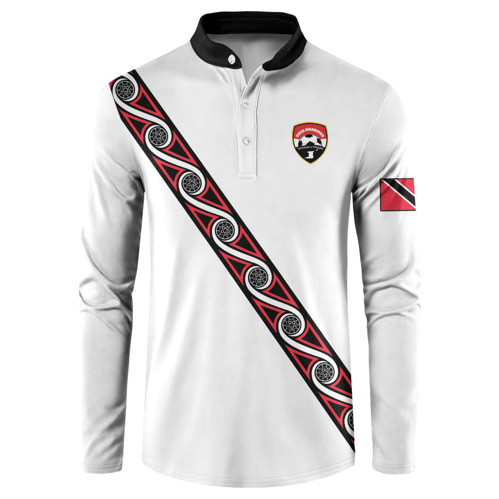 Custom Trinidad and Tobago 2026 Football Button Sweatshirt Go Soca Warriors