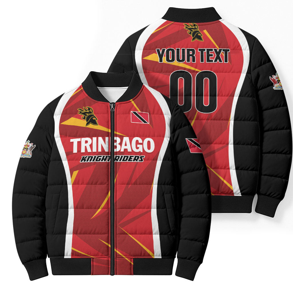Custom Trinbago 2026 Knight Riders Cricket Bomber Puffer Jacket TKR Back to Back Champions
