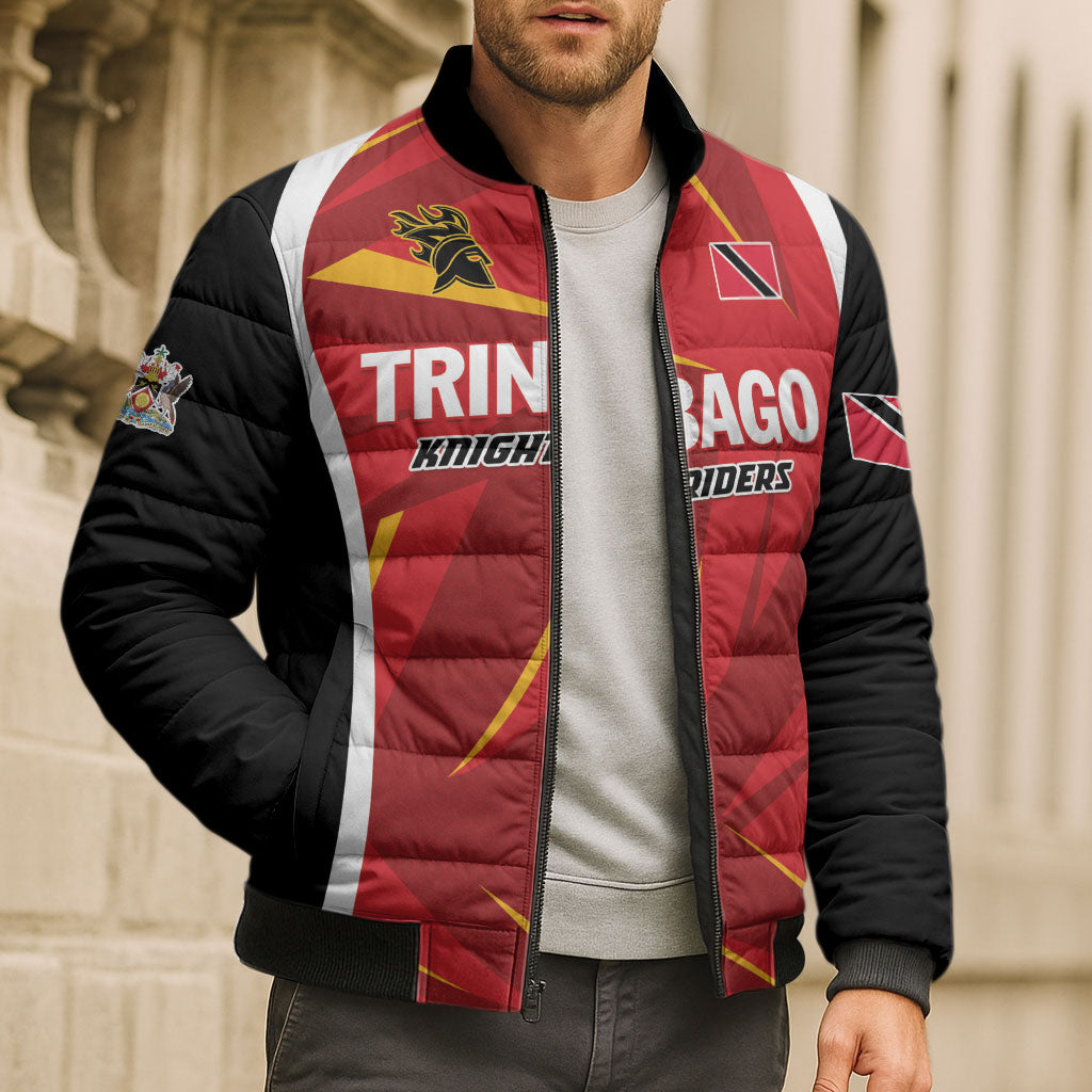 Custom Trinbago 2026 Knight Riders Cricket Bomber Puffer Jacket TKR Back to Back Champions