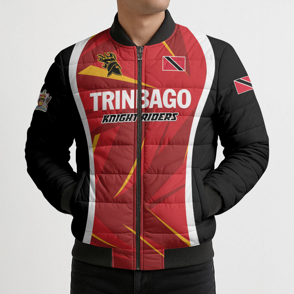 Custom Trinbago 2026 Knight Riders Cricket Bomber Puffer Jacket TKR Back to Back Champions