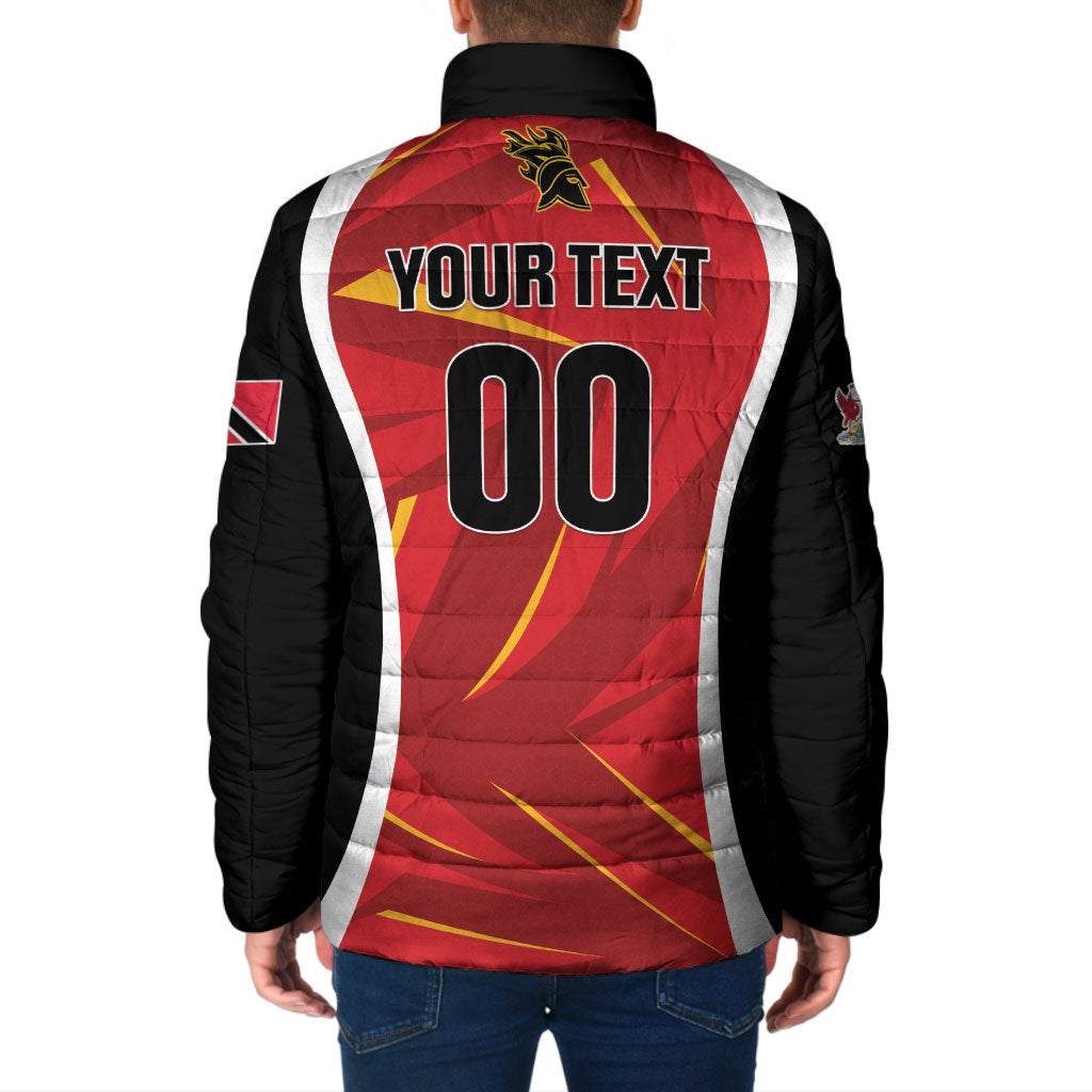 Custom Trinbago 2026 Knight Riders Cricket Padded Jacket TKR Back to Back Champions