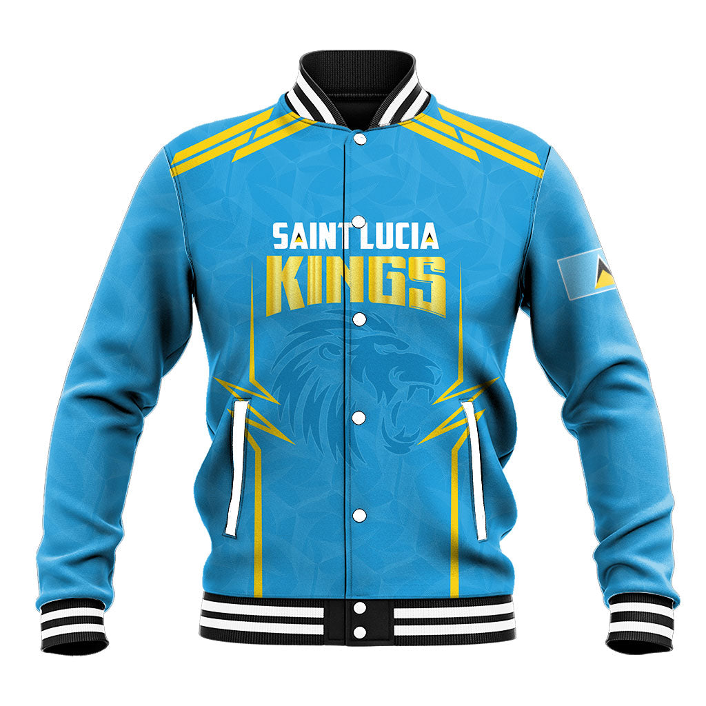Custom Saint Lucia 2026 Cricket Kings Baseball Jacket Go Champions