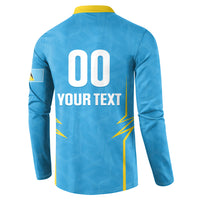 Custom Saint Lucia 2026 Cricket Kings Button Sweatshirt Go Champions