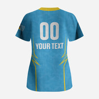 Custom Saint Lucia 2026 Cricket Kings Scrub Top Go Champions
