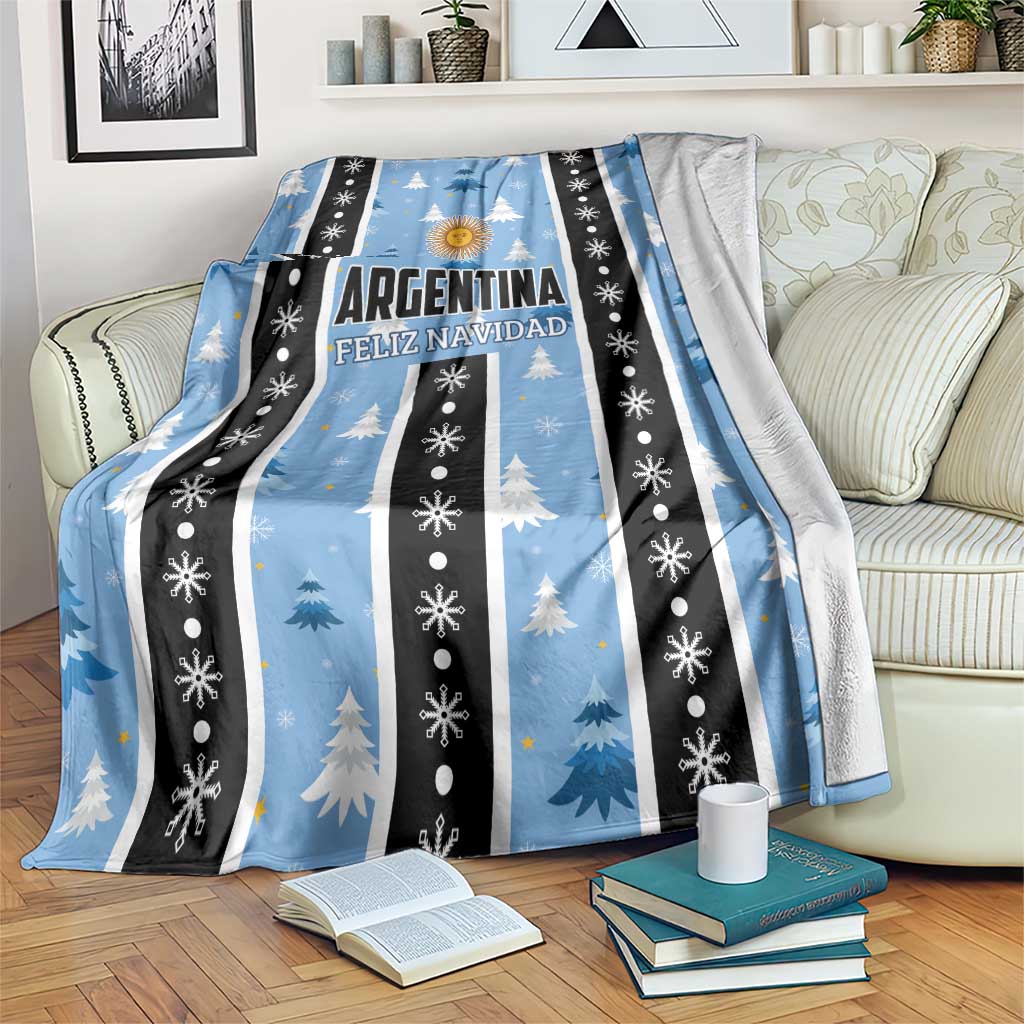 Argentina Christmas Blanket Feliz Navidad Sol de Mayo