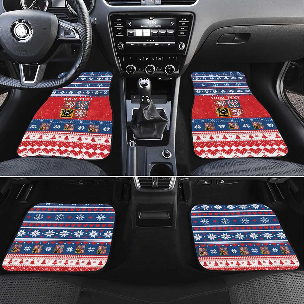 Czech Republic Christmas Car Mats Czechia Vesele Vanoce - Wonder Print Shop